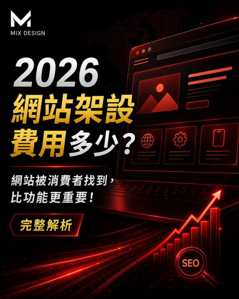 2026 網站架設費用多少？網站被消費者找到比功能更重要！完整解析